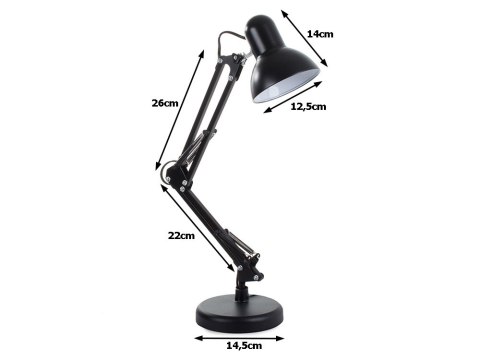 Lampa biurkowa kreślarska regulowana nocna szkolna