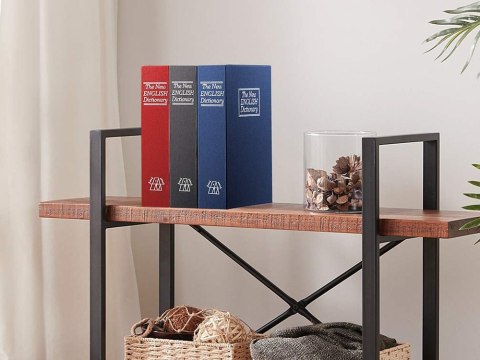 Sejf książka metalowa kasetka skrytka klucz 24cm