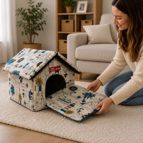 Domek buda legowisko dla psa kota budka kojec l