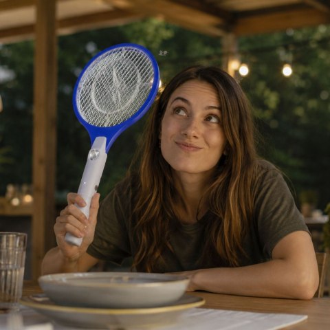 Elektryczna paletka do łapania much łapka packa na muchy komary ćmy muszki