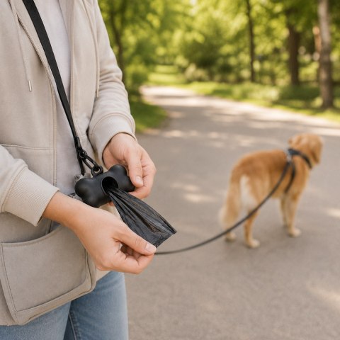 Pojemnik etui na woreczki odchody kupy psa + worki