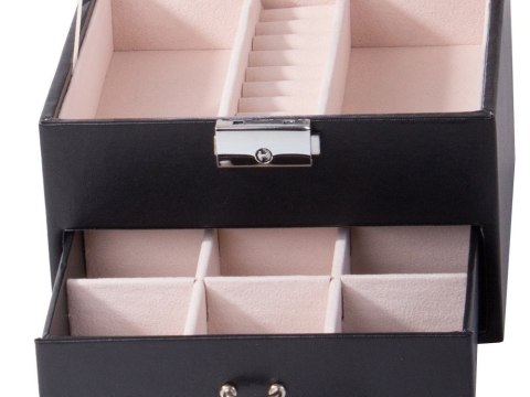 Szkatułka na biżuterię organizer pudełko kuferek