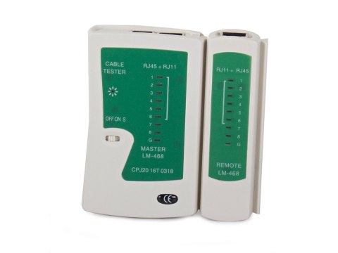 Tester do kabli sieciowych sieciowy rj45 rj11 etui