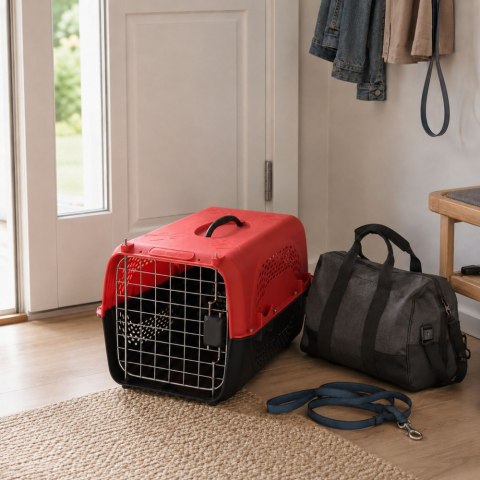 Transporter dla psa kota królika klatka solidny 48
