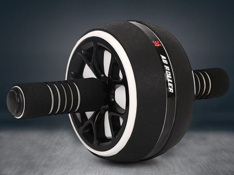 Wałek do ćwiczeń brzucha kółko roller koło + mata