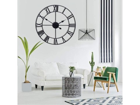 Zegar ścienny rzymski retro vintage loft 3d 50cm