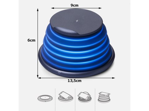 Ładowarka bezprzewodowa indukcyjna szybka qi fast 10w usb c