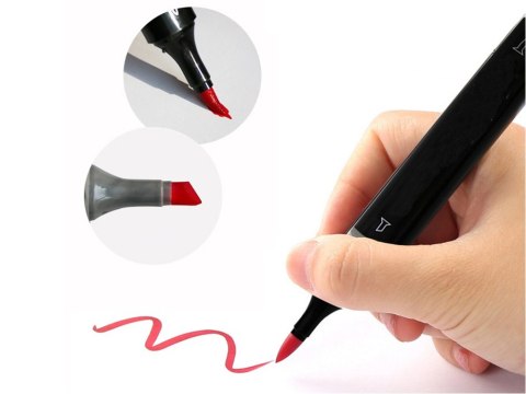 Markery alkoholowe touch zestaw 40szt torba etui