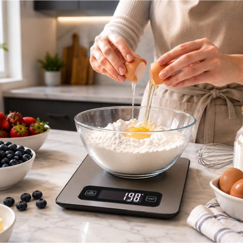 Waga kuchenna elektroniczna do 5 kg inox lcd