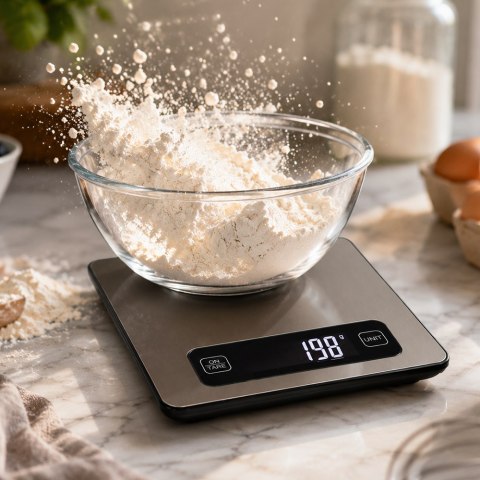 Waga kuchenna elektroniczna do 5 kg inox lcd