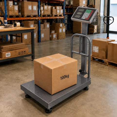 Waga magazynowa elektroniczna oparcie 100kg lcd
