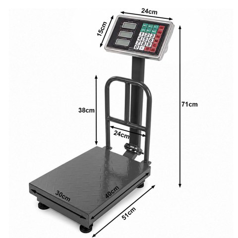 Waga magazynowa elektroniczna oparcie 100kg lcd