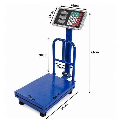 Waga magazynowa elektroniczna oparcie 100kg lcd