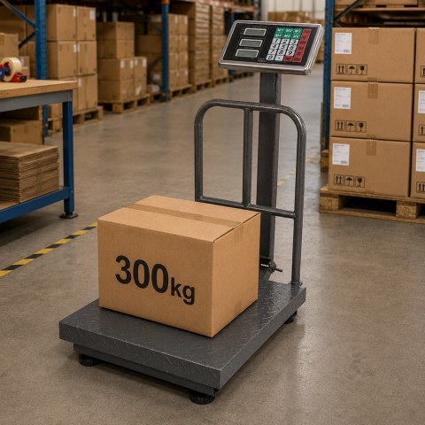 Waga magazynowa elektroniczna oparcie 300kg lcd
