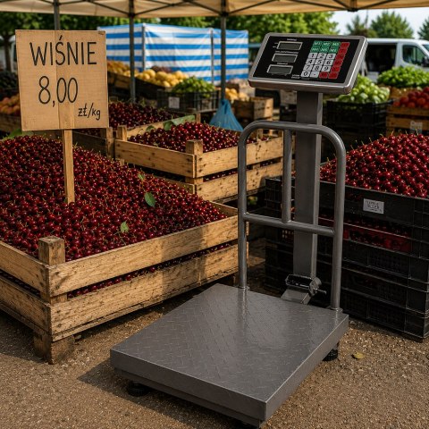 Waga magazynowa elektroniczna oparcie 300kg lcd