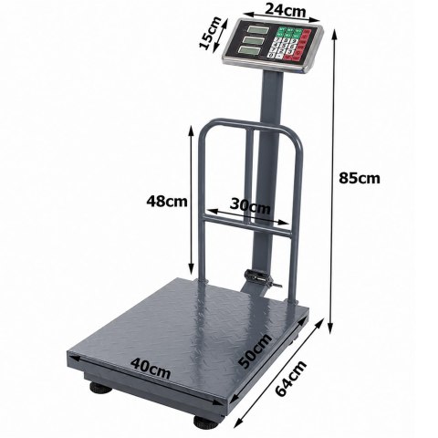 Waga magazynowa elektroniczna oparcie 300kg lcd