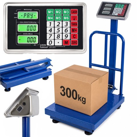 Waga magazynowa elektroniczna oparcie 300kg lcd