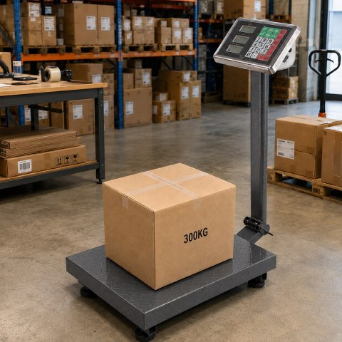 Waga magazynowa sklepowa elektroniczna 300kg lcd