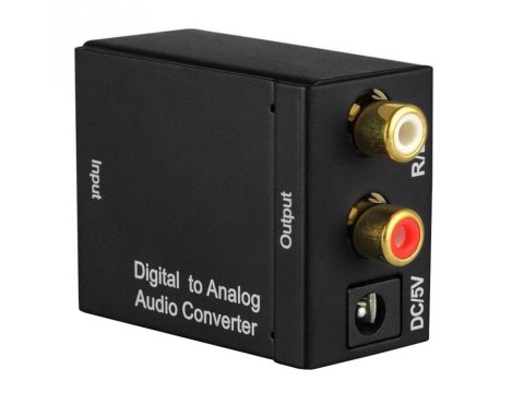 Konwerter optyczny toslink spdif na 2x cinch rca