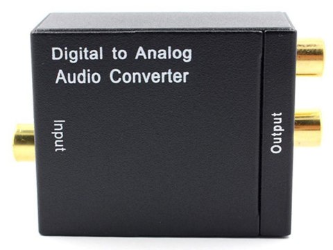 Konwerter optyczny toslink spdif na 2x cinch rca