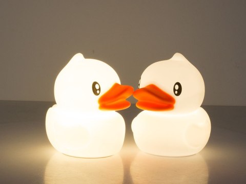 Lampka nocna dla dzieci led kaczka rgb pilot usb