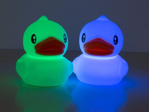 Lampka nocna dla dzieci led kaczka rgb pilot usb