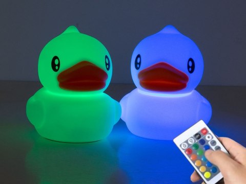 Lampka nocna dla dzieci led kaczka rgb pilot usb