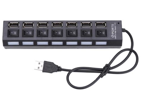 Rozgałęźnik rozdzielacz portów hub usb 7x usb 2.0