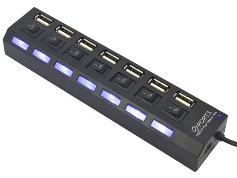 Rozgałęźnik rozdzielacz portów hub usb 7x usb 2.0
