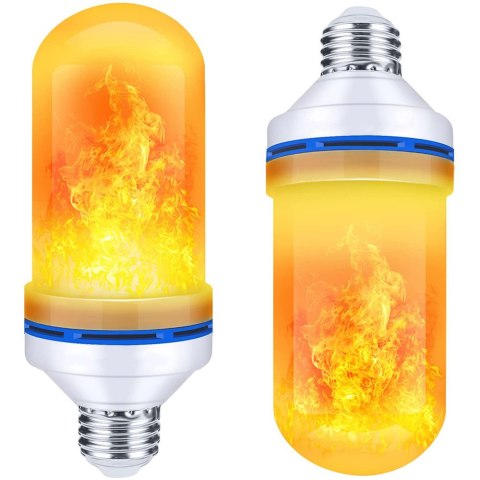 Żarówka led imitująca żywy płomień e27 9w ozdobna