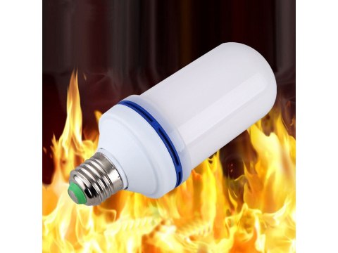 Żarówka led imitująca żywy płomień e27 9w ozdobna