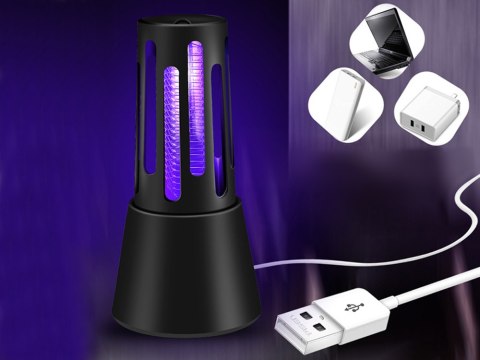 Lampa owadobójcza na komary owady muchy uv skuteczna 5w cicha szczoteczka