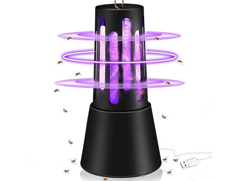 Lampa owadobójcza na komary owady muchy uv skuteczna 5w cicha szczoteczka