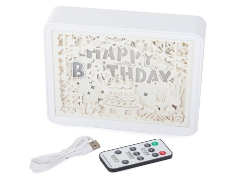 Lampka nocna tablica 3d kolory rgb led pilot dotyk