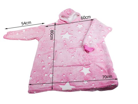 Ciepła bluza koc oversize xxl 2w1 gruba futrzak