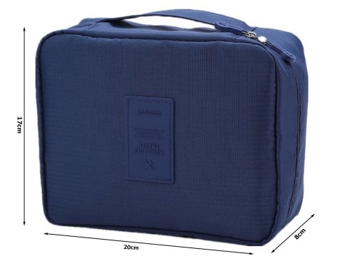 Kosmetyczka podróżna organizer turystyczny granat