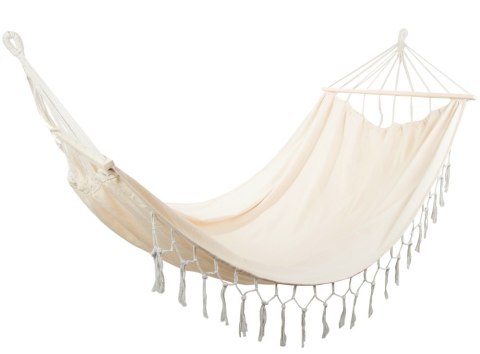 Hamak turystyczny duży boho frędzle dwuosobowy huśtawka 200x150