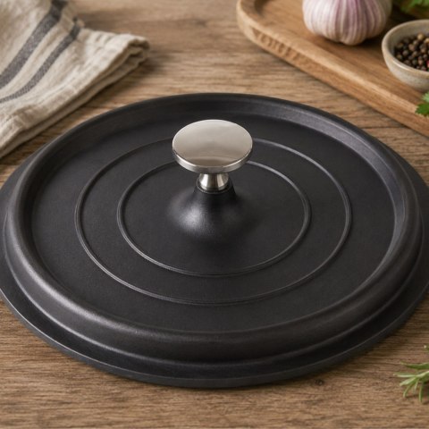 Garnek brytfanna do gotowania pieczenia non stick indukcja gaz pokrywa 2l