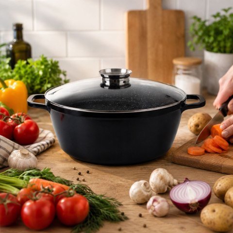 Garnek z aromatyzerem na przyprawy na indukcję gaz do pieczenia duży 13l