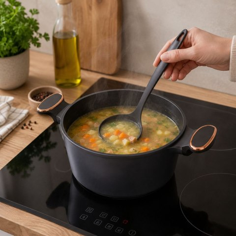 Komplet garnków rondli patelni indukcja gaz non stick premium 8 elementów