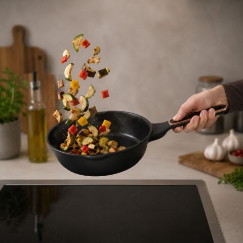 Komplet garnków rondli patelni indukcja gaz non stick premium 8 elementów