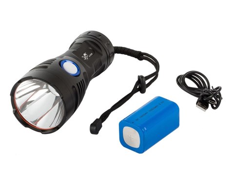 Latarka taktyczna bailong cree cob led xhp90 mocna