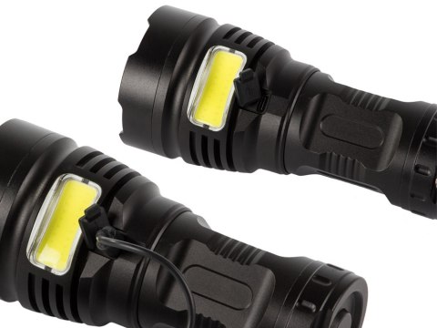Latarka taktyczna bailong cree cob led xhp90 mocna