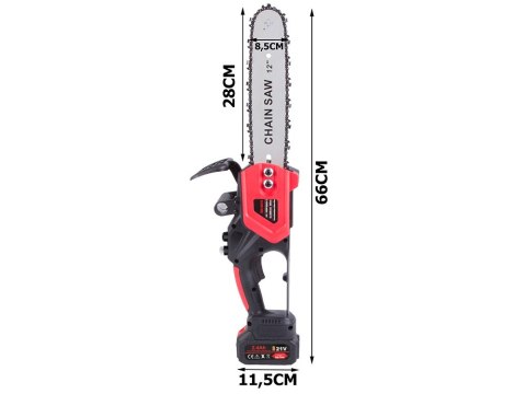 Piła pilarka łańcuchowa akumulatorowa 1200w 30cm