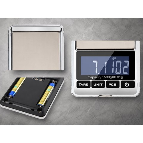 Waga jubilerska elektroniczna precyzyjna 500g/0,01