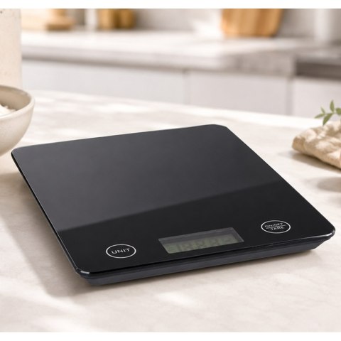 Waga kuchenna elektroniczna lcd 5kg szkło płaska dokładna