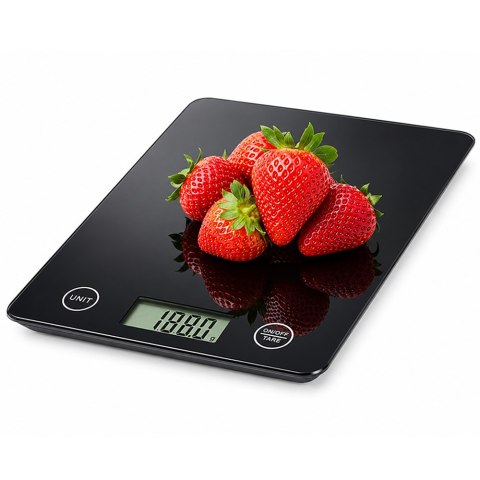 Waga kuchenna elektroniczna lcd 5kg szkło płaska dokładna