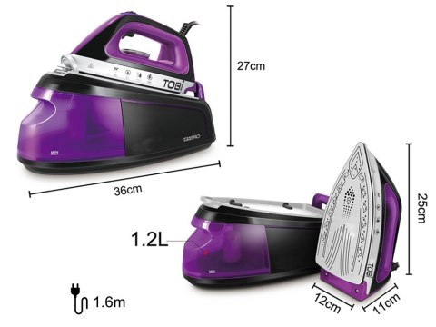 Żelazko generator pary stacja parowa parownica do ubrań 2400w