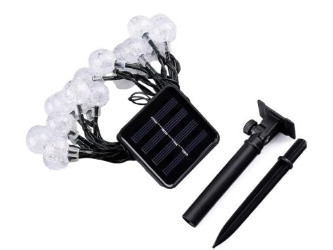 Girlanda ogrodowa lampki 20 led solarna multikolor