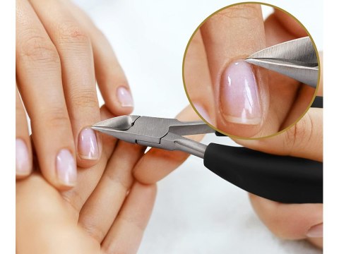 Cążki do paznokci wrastających obcinacz do skórek profesjonalne cęgi stal